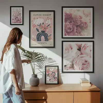 Bildergalerie-Set für die Wand florale Boho-Dekoration