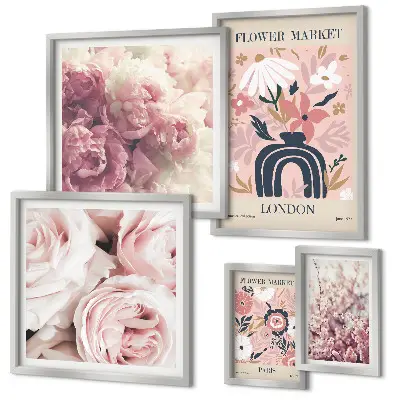 Bildergalerie-Set für die Wand florale Boho-Dekoration