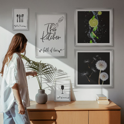 Bildergalerie-set für die wand Kücheninspirationen mit Liebe