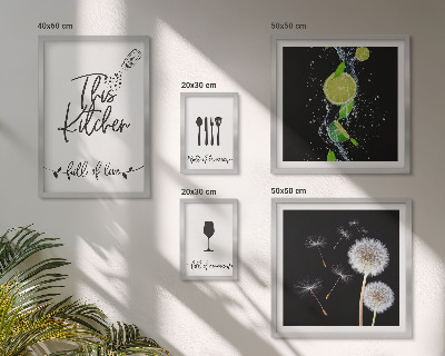 Bildergalerie-set für die wand Kücheninspirationen mit Liebe