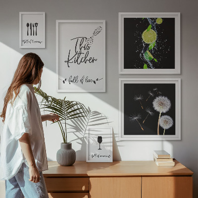 Bildergalerie-set für die wand Kücheninspirationen mit Liebe