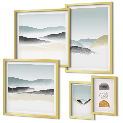 Bildergalerie-set für die wand Abstrakte Naturlandschaften