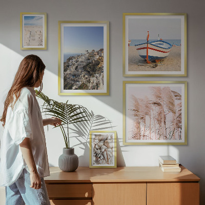 Bildergalerie-set für die wand Landschaften, Strände, weiße Gebäude