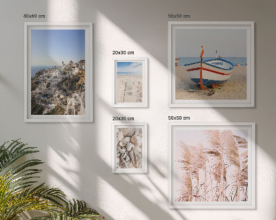 Bildergalerie-set für die wand Landschaften, Strände, weiße Gebäude