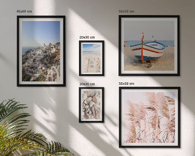 Bildergalerie-set für die wand Landschaften, Strände, weiße Gebäude