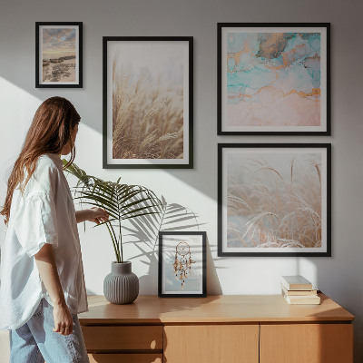 Modernes wandbilder-set Natürliche Boho-Ethno-Landschaften