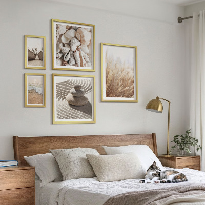 Bilderset fürs sofa Muscheln und Sand vom Meer