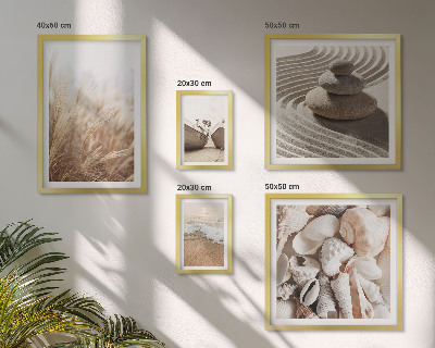Bilderset fürs sofa Muscheln und Sand vom Meer