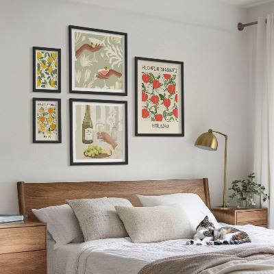 Bildergalerie-set für die wand Vintage-Obst- und Blumenmarkt