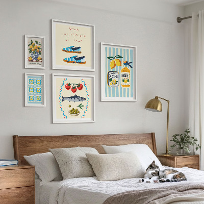 Bildergalerie-set für die wand Italienische Küche, Zitrusfrüchte