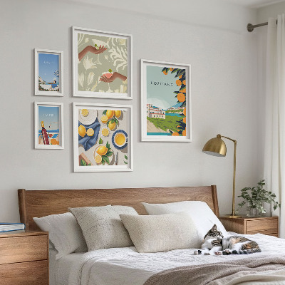 Modernes wandbilder-set Italienurlaub Amalfi Capri