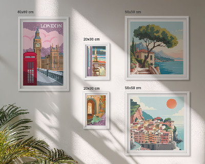 Bildergalerie-set für die wand Europäische Kulturstädte