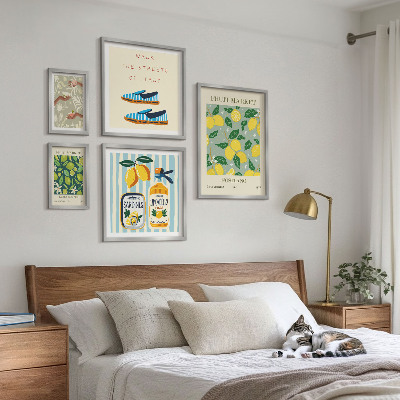 Bilderset fürs sofa Fruchtige Vintage-Inspirationen