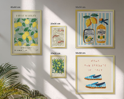 Bilderset fürs sofa Fruchtige Vintage-Inspirationen