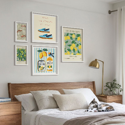 Bilderset fürs sofa Fruchtige Vintage-Inspirationen