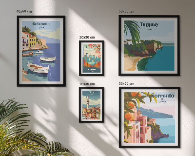 Bildergalerie-set für die wand Küstenlandschaften Europas