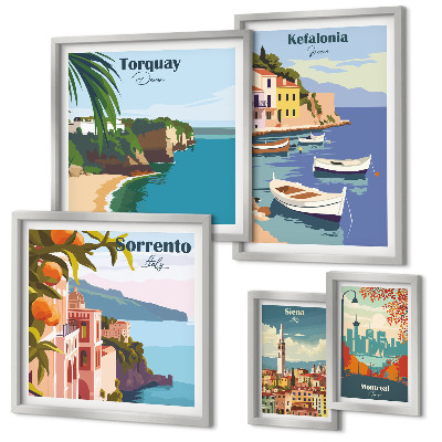 Bildergalerie-set für die wand Küstenlandschaften Europas