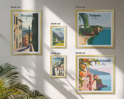 Bildergalerie-set für die wand Malerische italienische Städte