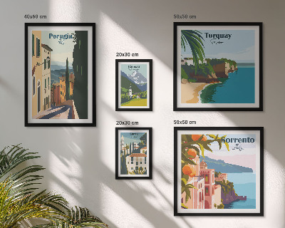Bildergalerie-set für die wand Malerische italienische Städte