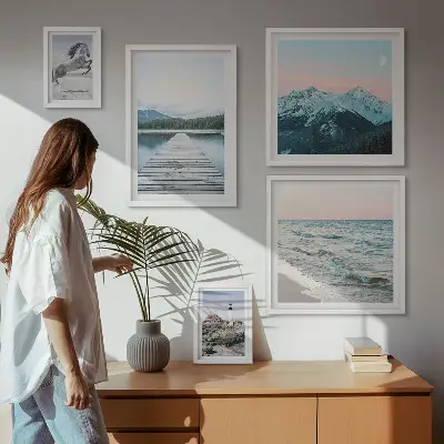 Bilderset fürs Sofa mit Naturlandschaftsmotiven