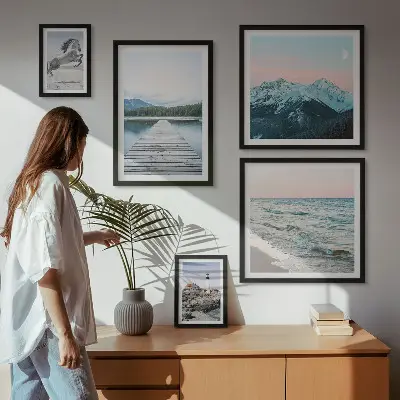 Bilderset fürs Sofa mit Naturlandschaftsmotiven