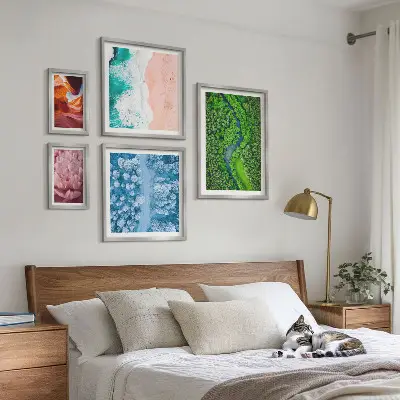 Bildergalerie-Set für die Wand mit natürlichen grünen Landschaften