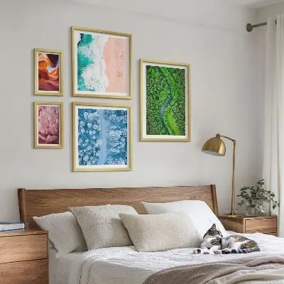 Bildergalerie-Set für die Wand mit natürlichen grünen Landschaften