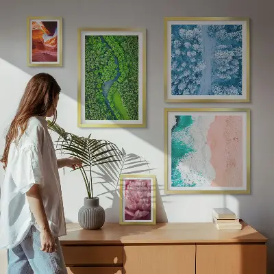 Bildergalerie-Set für die Wand mit natürlichen grünen Landschaften