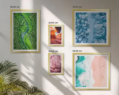 Bildergalerie-Set für die Wand mit natürlichen grünen Landschaften