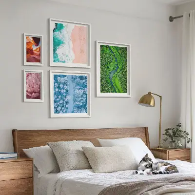 Bildergalerie-Set für die Wand mit natürlichen grünen Landschaften