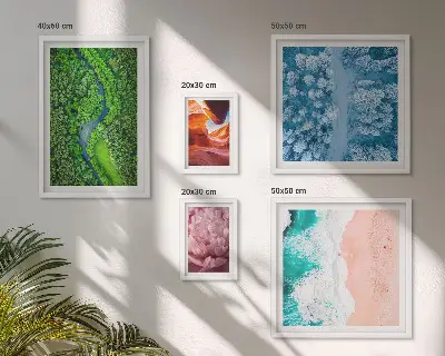 Bildergalerie-Set für die Wand mit natürlichen grünen Landschaften