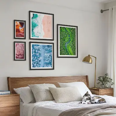 Bildergalerie-Set für die Wand mit natürlichen grünen Landschaften