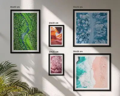 Bildergalerie-Set für die Wand mit natürlichen grünen Landschaften