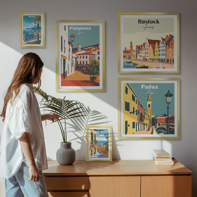 Bilderset fürs sofa Ansichten und Architektur europäischer Städte
