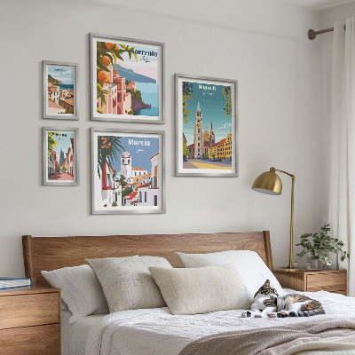 Bildergalerie-set für die wand Architektur europäischer Städte