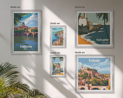 Bildergalerie-set für die wand Europäische Städte, Ausblicke, Landschaften