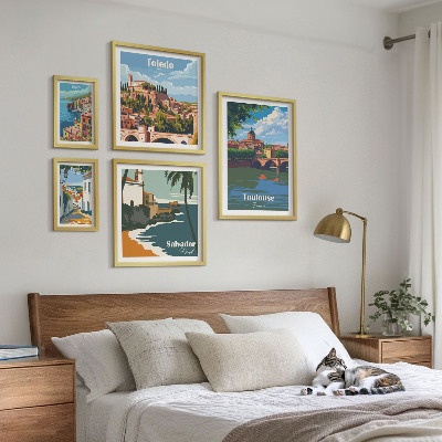 Bildergalerie-set für die wand Europäische Städte, Ausblicke, Landschaften
