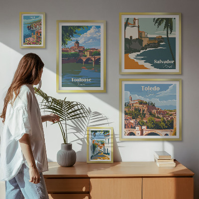 Bildergalerie-set für die wand Europäische Städte, Ausblicke, Landschaften