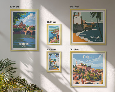 Bildergalerie-set für die wand Europäische Städte, Ausblicke, Landschaften