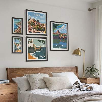 Bildergalerie-set für die wand Europäische Städte, Ausblicke, Landschaften