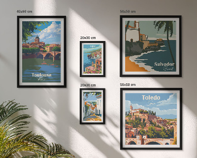 Bildergalerie-set für die wand Europäische Städte, Ausblicke, Landschaften