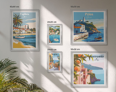 Bildergalerie-set für die wand Küstenlandschaften europäischer Städte