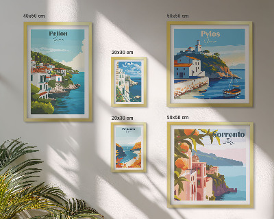 Modernes wandbilder-set Landschaften der griechischen Inseln
