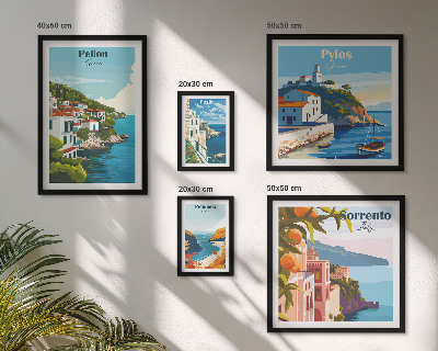 Modernes wandbilder-set Landschaften der griechischen Inseln