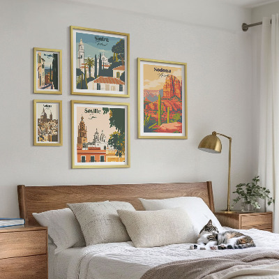 Bildergalerie-set für die wand Touristische Landschaften der Welt