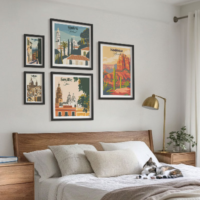 Bildergalerie-set für die wand Touristische Landschaften der Welt