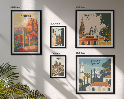 Bildergalerie-set für die wand Touristische Landschaften der Welt
