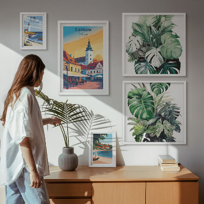Bilderset fürs sofa Flora der polnischen Küstenstädte