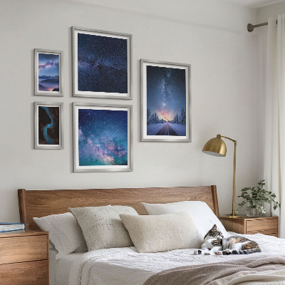 Modernes wandbilder-set Kosmische Nachtlandschaften