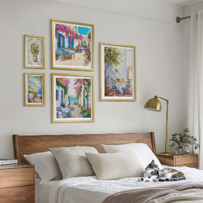 Bildergalerie-set für die wand Bezaubernde Landschaften mit Blumen